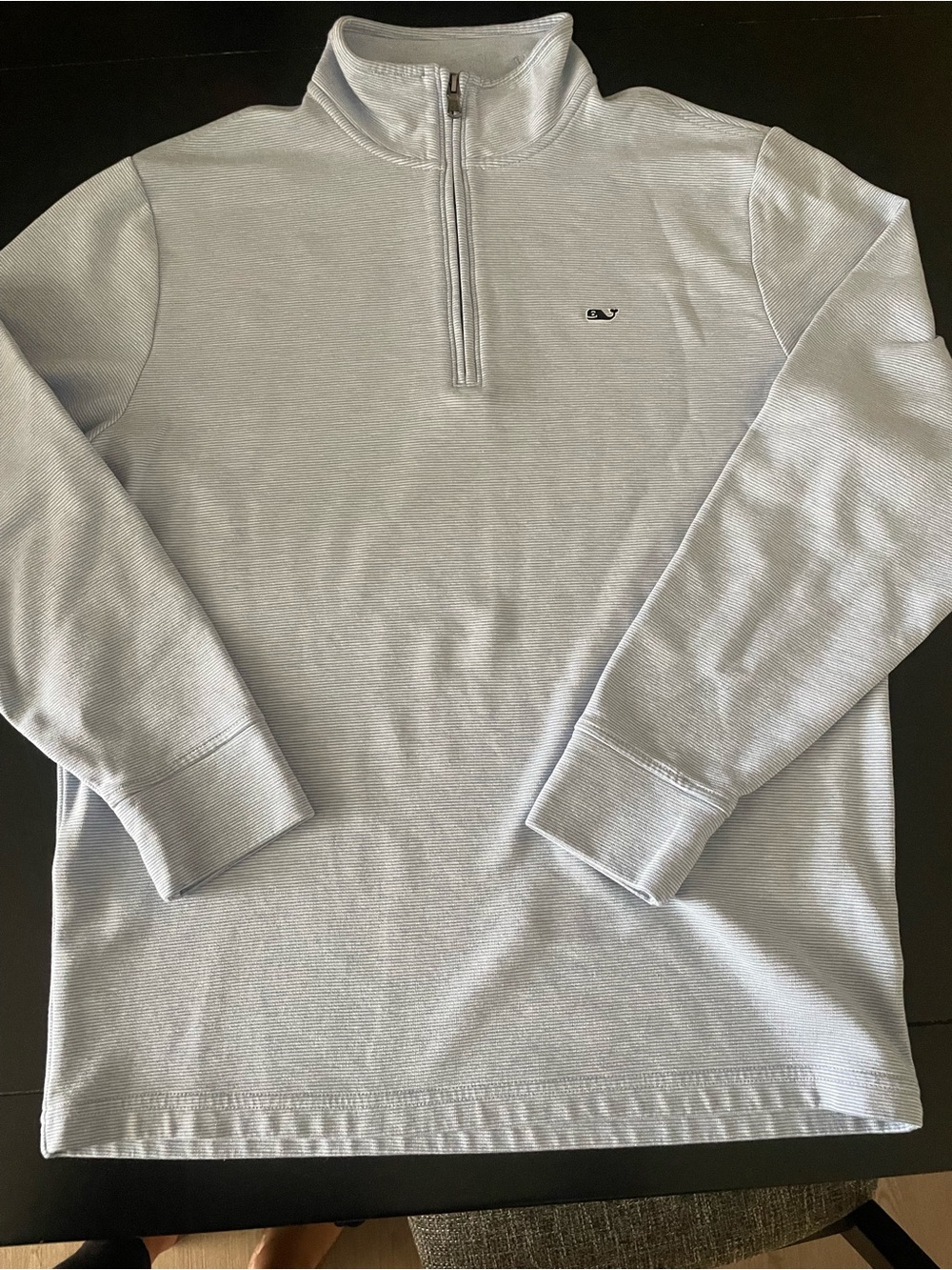 Vineyard Vines Men's Pale Blue Half-Zip Pullover Sweater